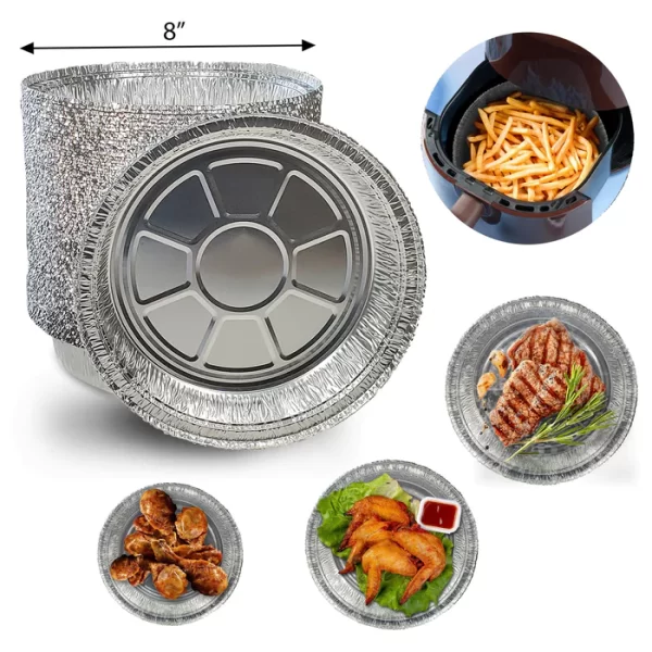 8" Round - Aluminium Foil Container